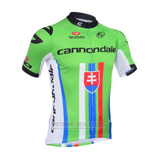 2013 Fahrradbekleidung Cannondale Champion Slowakische Republik Trikot Kurzarm und Tragerhose - zum Schließen ins Bild klicken